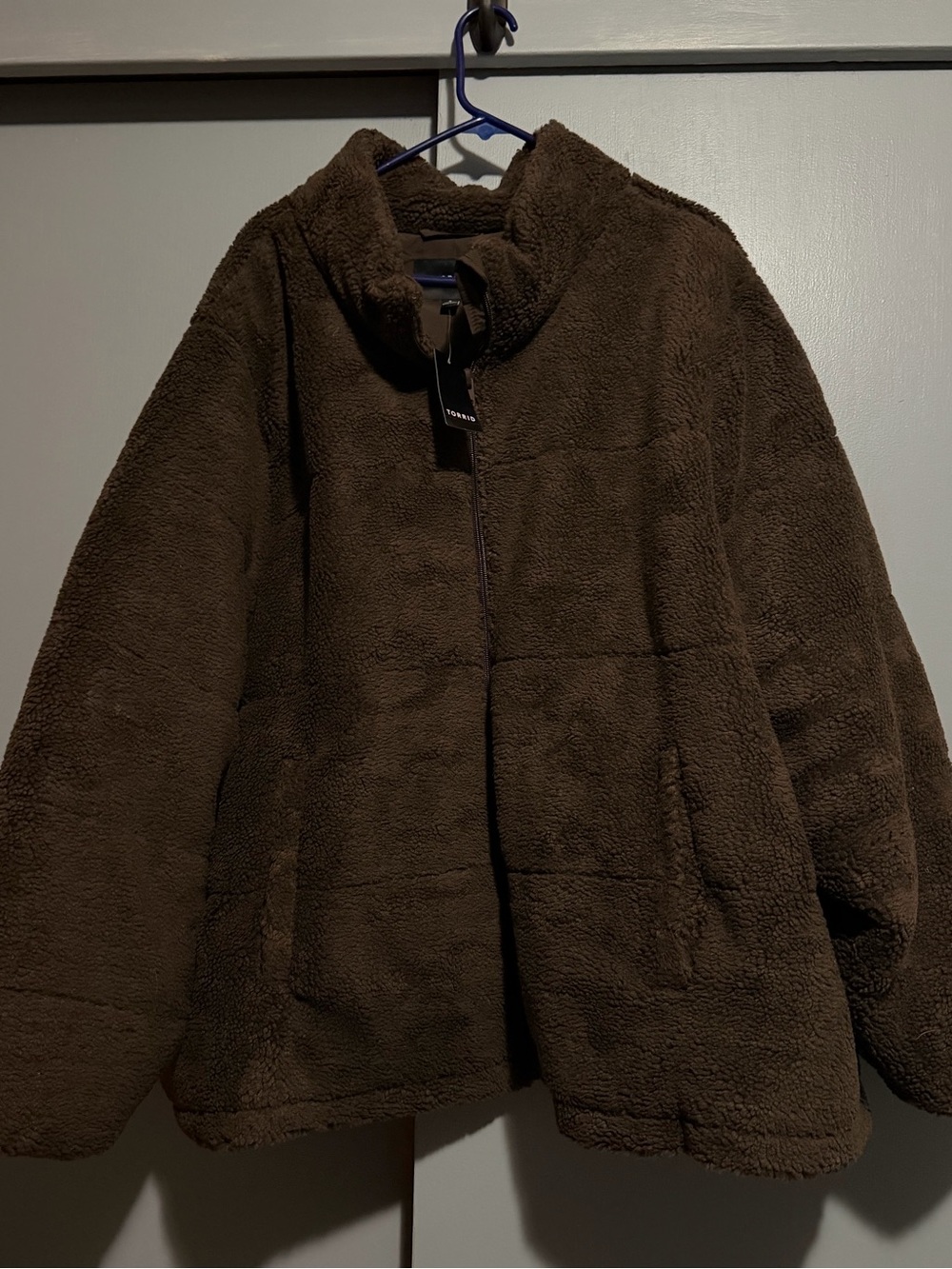 Torrid New Plush Brown Sherpa Jacket